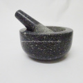 7.9 Inch Black Granite Mortar and Pestle